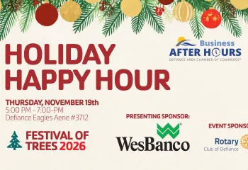 Holiday Happy Hour flyer