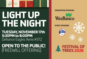 light up the night flyer graphic