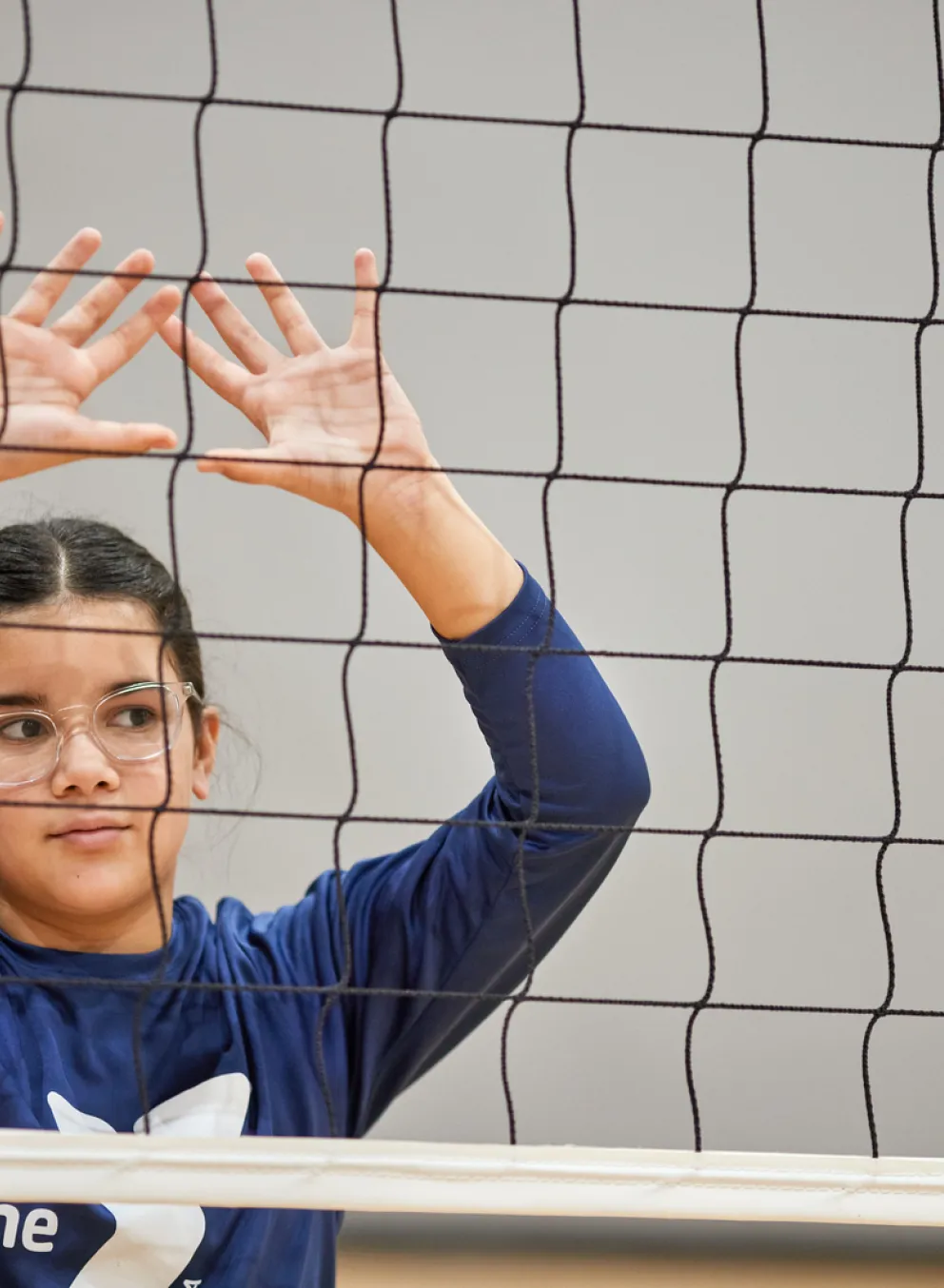 Youth Playing Volleyball