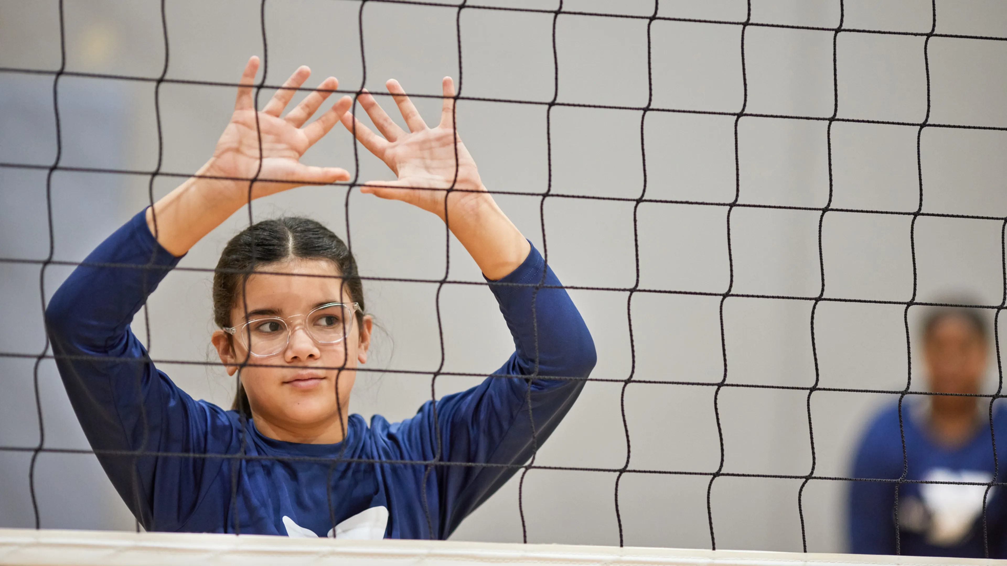 Youth Playing Volleyball