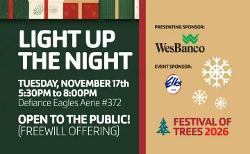 light up the night flyer graphic